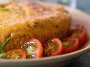 Tarrina de tomate vegetariano